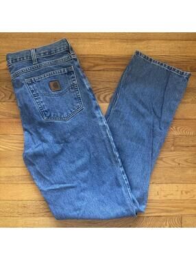 Carhartt Traditional Fit Blue Denim Jeans 36x36